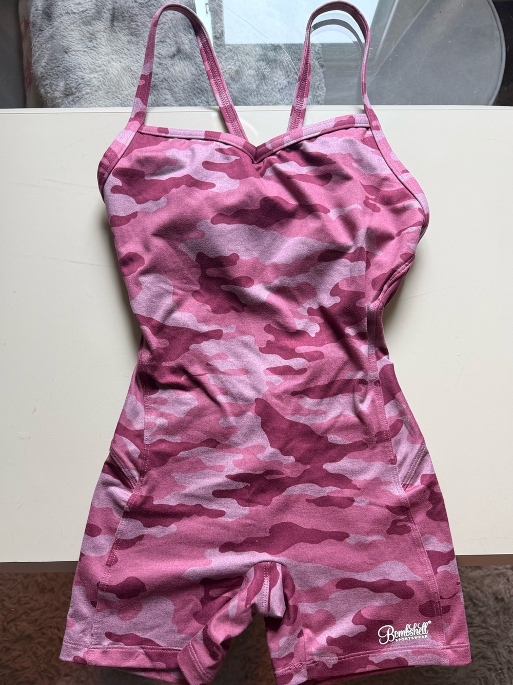 Bombshell Hibiscus Camo Shortie